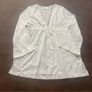Elegant White Swim Coverup - Size XL